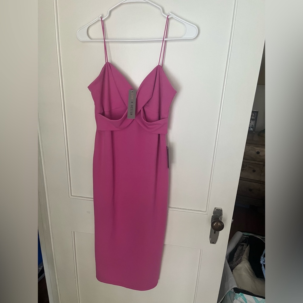 Spaghetti strap Love x Design dress